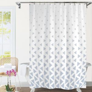 Shower Curtain   Hooks Modern Design 180 x 180 cm (Grey)