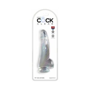 King cock clear 7.5in w/ balls