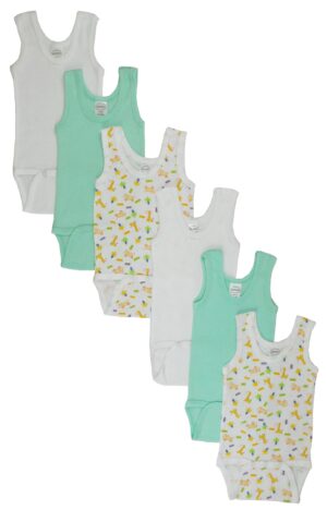 Boys Printed Tank Top 6 Pack Cs_109_109nb