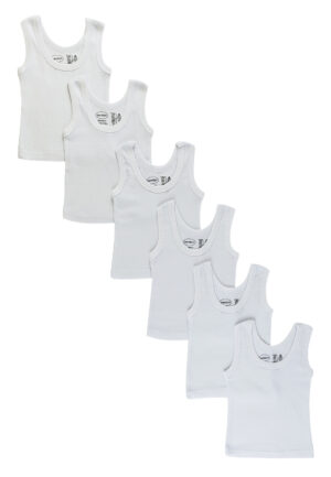 White Tank Top 6 Pack 0346nb
