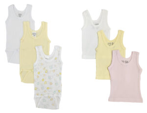 Unisex Baby 6 Pc Onezies And Tank Tops Nc_0515nb