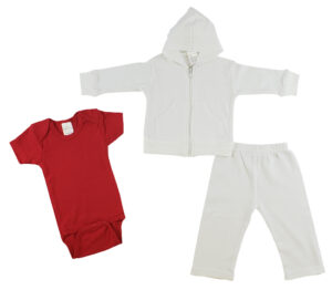 Infant Sweatshirt, Onezie And Pants - 3 Pc Set Cs_0227l