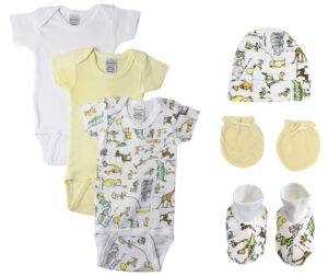 Unisex Baby 6 Pc Bodysuits Nc_0428s