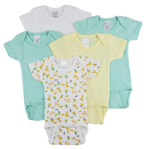 Short Sleeve One Piece 5 Pack Cs_0291m