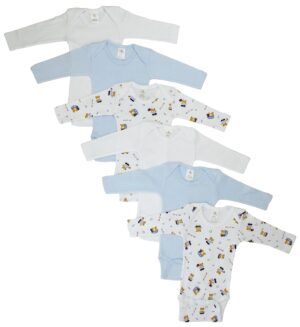 Boys Longsleeve Printed Onezie Variety 6 Pack Cs_102nb_bear_102nb_bear