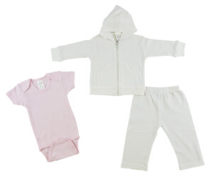 Infant Sweatshirt, Onezie And Pants - 3 Pc Set Cs_0229l