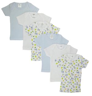 Girls Pastel Variety Short Sleeve Lap T-shirts 6 Pack Cs_058s_058s