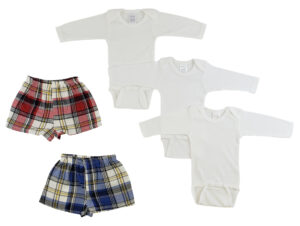 Infant Long Sleeve Onezies And Boxer Shorts Cs_0212s