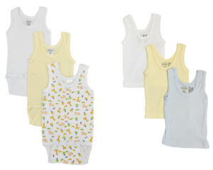 Unisex Baby 6 Pc Onezies And Tank Tops Nc_0504nb