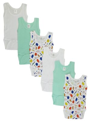 Boys Printed Tank Top 6 Pack Cs_109s-baseball-109s-baseball