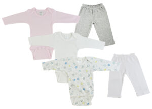 Infant Girls Long Sleeve Onezies And Track Sweatpants Cs_0467s