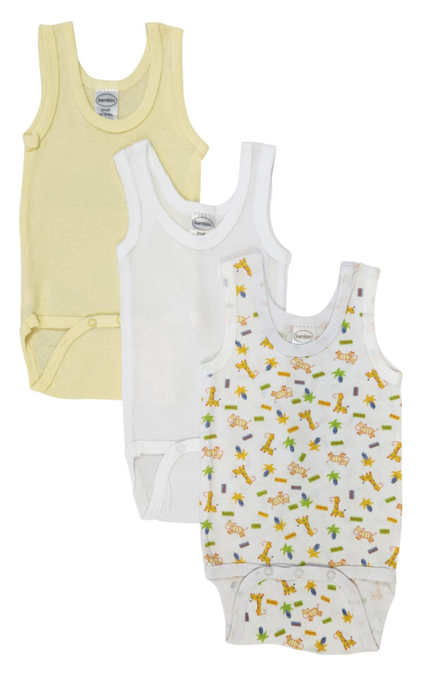 Unisex Baby 3 Pc Onezies And Tank Tops Nc_0502nb