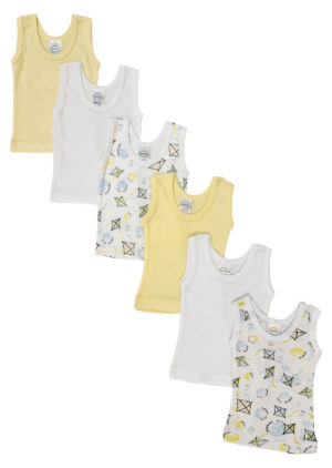 Unisex Baby 6 Pc Tank Tops Nc_0484s