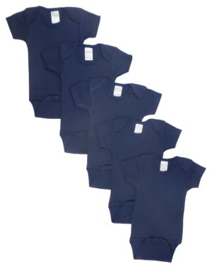 Navy Bodysuit Onezies (pack Of 5) Ls_0192