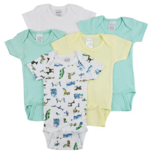 Short Sleeve One Piece 5 Pack Cs_0289nb
