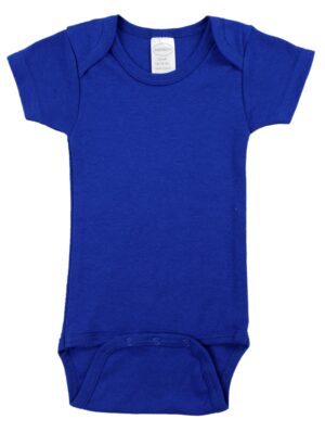Royal Blue Interlock Short Sleeve Bodysuit Onezies 0010b.blue.nb
