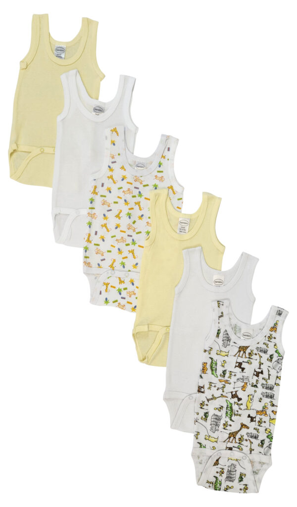 Unisex Baby 6 Pc Onezies And Tank Tops Nc_0500s