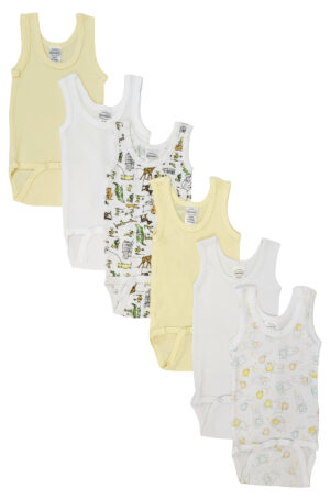 Unisex Baby 6 Pc Onezies And Tank Tops Nc_0501l