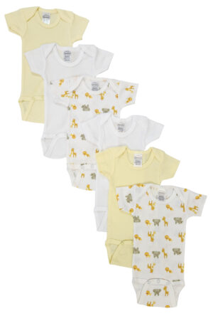 Unisex Baby 6 Pc Bodysuits Nc_0432l