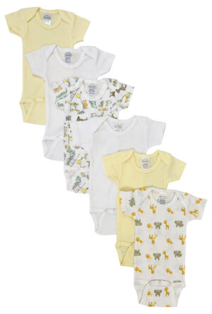Unisex Baby 6 Pc Bodysuits Nc_0422l
