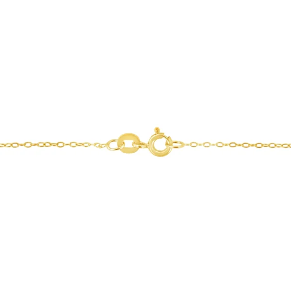 10K Yellow Gold Plated .925 Sterling Silver 1/10 Cttw Miracle Set Round Diamond 18" Pendant Necklace - Choice of Shapes - Image 12