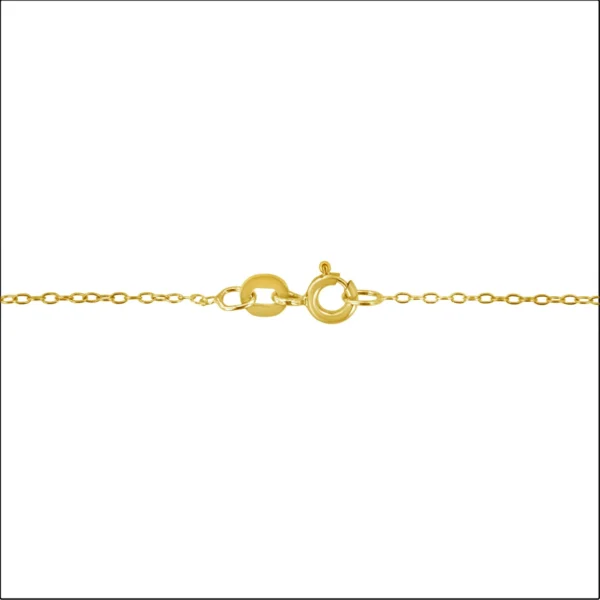 10K Yellow Gold Plated .925 Sterling Silver 1/10 Cttw Miracle Set Round Diamond 18" Pendant Necklace - Choice of Shapes - Image 15