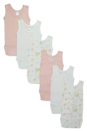 Girls Tank Top Onezies 6 Pack Cs_111as-pink-cloud_111as-pink-cloud