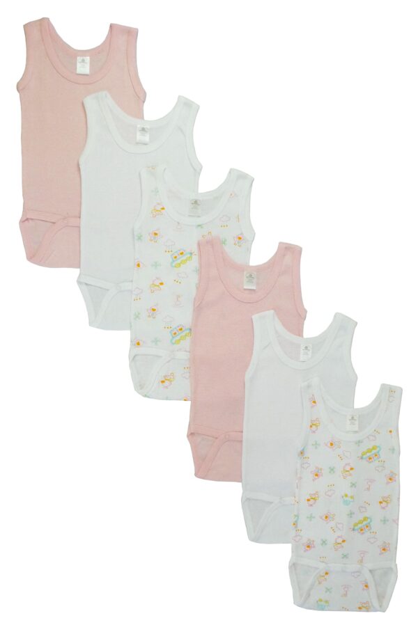 Girls Tank Top Onezies 6 Pack Cs_111as-pink-cloud_111as-pink-cloud