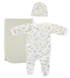 Unisex Newborn Baby 3 Pc  Sets Nc_0968m