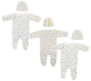 Unisex Closed-toe Sleep & Play With Caps (pack Of 6 ) Nc_0701m
