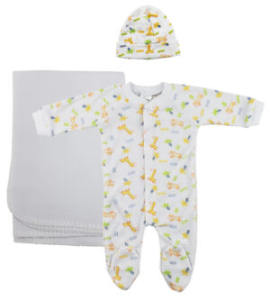 Unisex Newborn Baby 3 Pc  Sets Nc_0965l