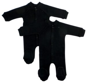Black Interlock Sleep & Play (pack Of 2) 515dl2
