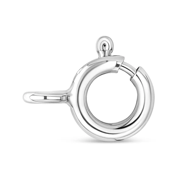 14K White Gold Pear Shape Lab Grown Diamond Solitaire Pendant Necklace (F-G Color, VS2-SI1 Clarity) - Image 7
