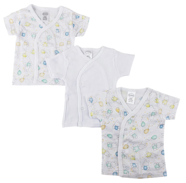 Infant Side Snap Short Sleeve Shirt - 3 Pack Nc_0201s