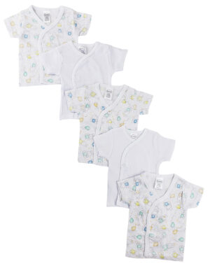 Infant Side Snap Short Sleeve Shirt - 5 Pack Nc_0203n