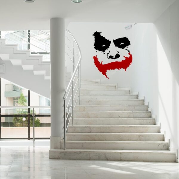 Slaf Ltd. Vinyl Wall Decal Scary Joker Face Why So Serious   Removable Die Cut Decor Self Adhesive Mural Sticker (39'' x 33'') - Image 8