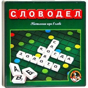 Russian Scrabble Family Board Game Set   Slovodel Nastolnaya Igra   Russian Language Learning Gameset