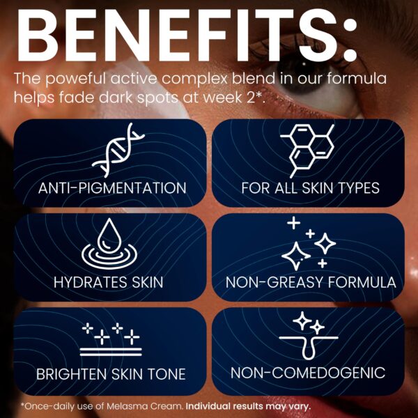 Dark Spot Remover for Face & Body | Melasma Cream & Age Spot Remover | for Skin Discoloration Post Blemish Marks Scars & Spots | Cream for Dark Spots - Image 4