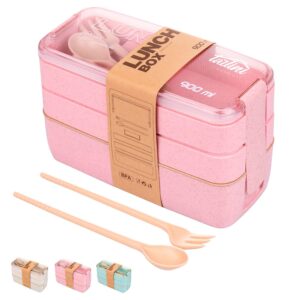 TARLINI Bento Box Lunch Containers  Portable Microwave Japanese Bento Box Meal Prep Containers For Healthy Food | Tupperware Lunch Box For Adults Women Microwaveable Bowl Plastic Container