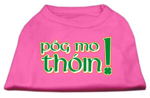 Pog Mo Thoin Screen Print Shirt Bright Pink Xxxl