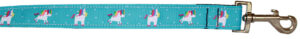 Blue Unicorn Nylon Pet Leash 1in By 4ft