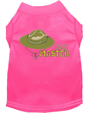 Scout Master Embroidered Dog Shirt Bright Pink Xxxl (20)