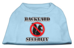 Backyard Security Screen Print Shirts Baby Blue Xxxl(20)