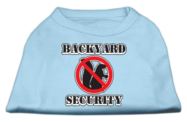Backyard Security Screen Print Shirts Baby Blue Xxxl(20)