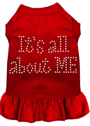 Rhinestone All About Me Dress Red Xl