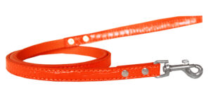 Plain Croc Leash Orange 1/2'' Wide X 6' Long