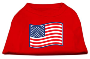 Paws And Stripes Screen Print Shirts  Red L