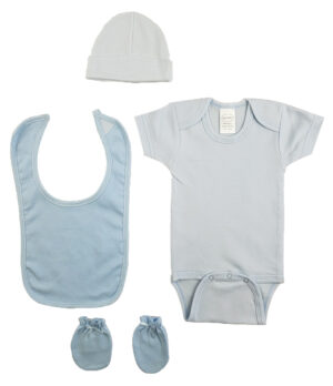 Blue 4 Piece Baby Clothes Set Cs_0179