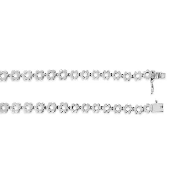 IGI Certified 14K Gold 8.0 Cttw Pave Set Round-Cut Diamond Cluster Graduating Riviera Statement Necklace (H-I Color, I1 Clarity) - Image 5
