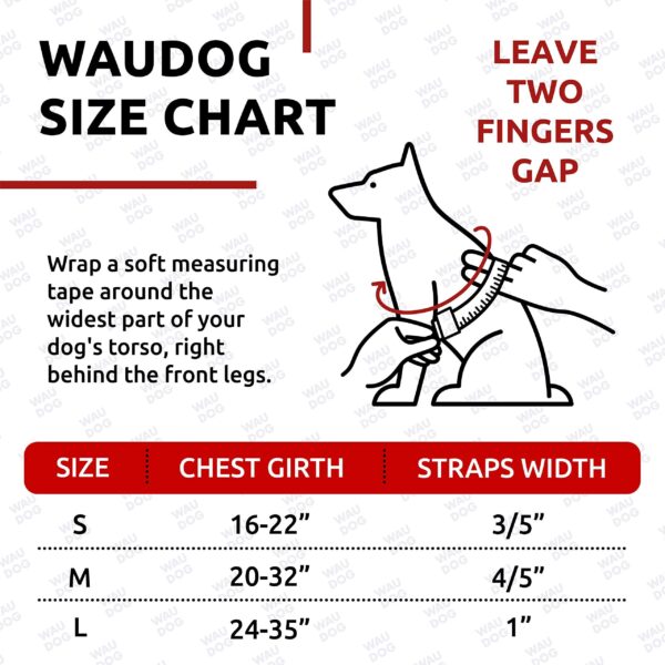 Waterproof Dog Harness   Adjustable Dog Harness for Large Dogs Small and Medium Dogs   Heavy Duty Dog Harness with Durable Metal Clasp and QR Dog Tag   Boy & Girl Dog Harness   Black (24 35in) - Image 3